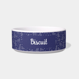 Tigela Dog Constellation Blue And White Pattern Monogram