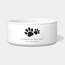 Dog Groomer Business Water and Food Pet Bowl
