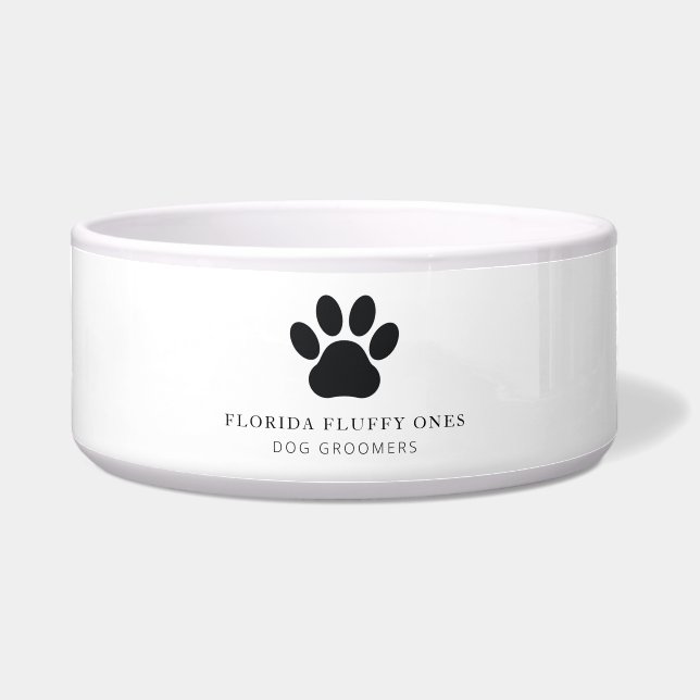 Tigela Dog Groomer Business Water and Food Pet Bowl (Frente)