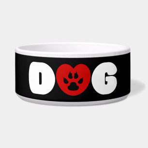 Tigela Dog Love Heart Bowl