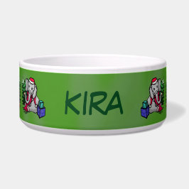 Tigela Elefantes bonitos do Natal do nome de animal de