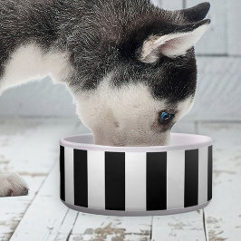 Tigela Elegant Cute Stripe Ceramic Pet Bowl