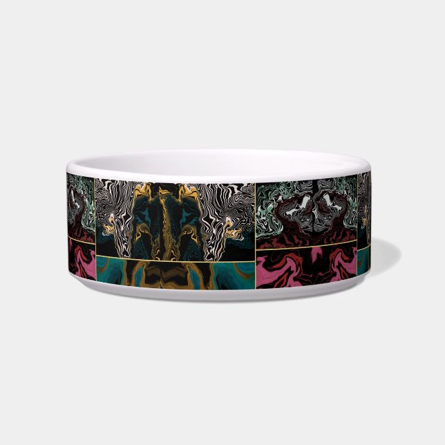 Tigela Elegent Abstract MARBLE Pattern (Frente)