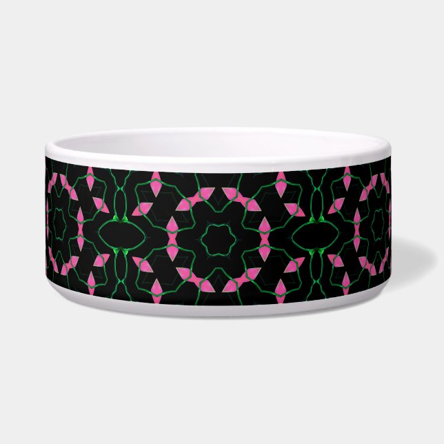 Tigela Emerald and Pink Kaleidoscope  (Frente)