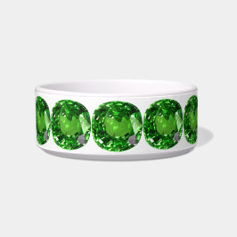 Tigela Emerald Gemstone, Verde
