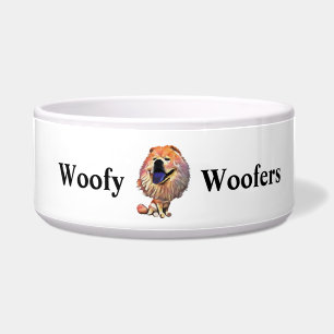Tigela Engraçado Cartoon Chow Dog Bowl