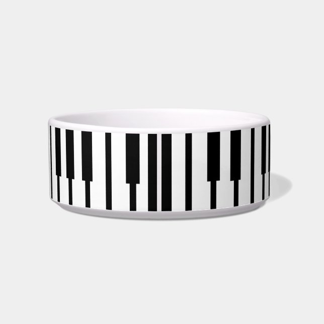 Tigela Epic Black Piano Keys Music Design (Traseira)