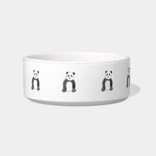 Tigela Esboço preto e branco do panda
