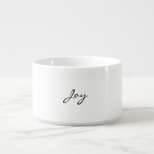 Tigela Escrita simples "Joy" Script Chili Bowl