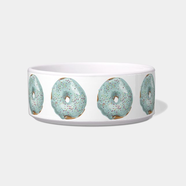 Tigela Esfrega a rosca com Glacé azul. (Direita)