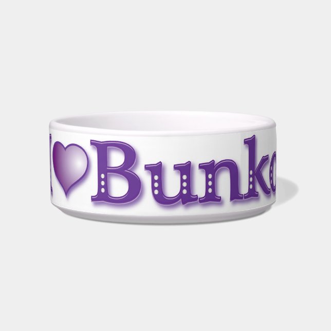 Tigela Eu Adoro Pote de doces Bunko (Frente)