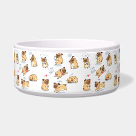 Tigela Eu Adoro Pugs