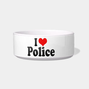 Tigela Eu amo a polícia