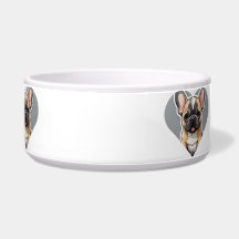 EU AMO BULLDOGS FRANCESES Cartoon Bonito Puppy no 