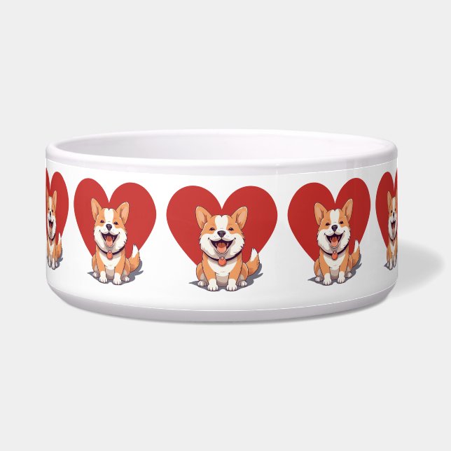 Tigela Eu amo cachorro (Frente)