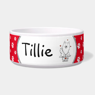 Tigela Eu Amo Eskies Eu Amo Cães Esquimós Americanos - Fo