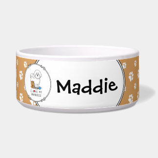 Tigela Eu Amo Meu Cachorro Bichon Frise Granddog - Grandp