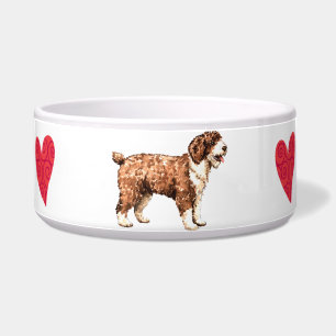 Tigela Eu Amo meu Cachorro de Água Espanhol