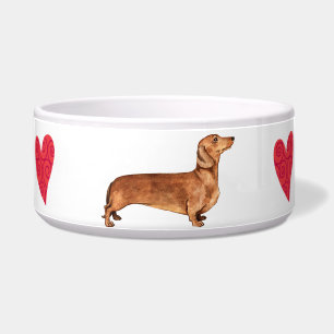 Tigela Eu amo meu Dachshund