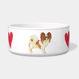 Tigela Eu amo meu Papillon