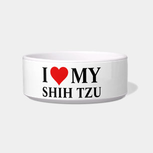 Tigela Eu amo meu Shih Tzu