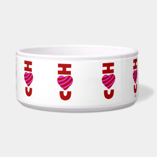 Tigela Eu Te Amo Pet Bowl Cerâmico