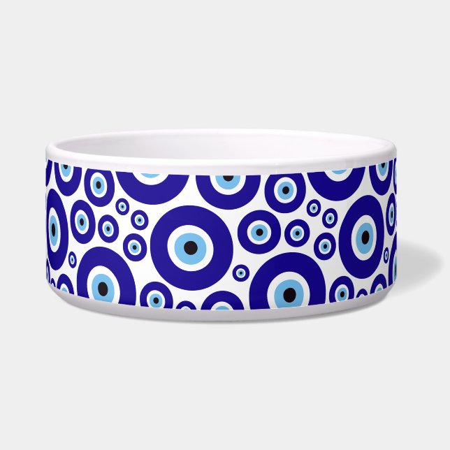 Tigela Evil Eye Pattern, Greek Eye, Turkish Eye, Nazar (Frente)