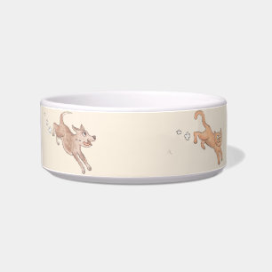 Tigela Executando o Cat & Dog Pet Bowl