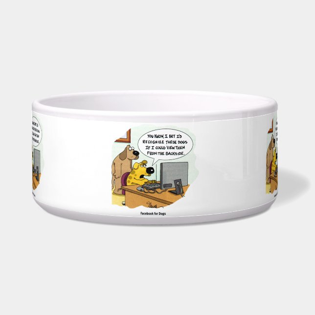 Tigela Facebook para cães (Frente)