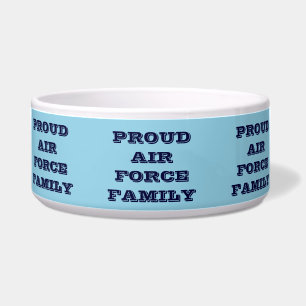 Tigela Família da Força Aérea Orgulhosa Pet Bowl