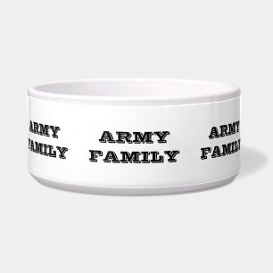 Tigela Família do Exército de Pet Bowl