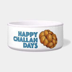 Tigela Feliz Challah Dias Feriado Judeu Hanukkah Bread