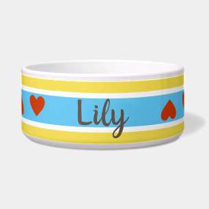 Tigela Feliz Coração Personalizado Pet