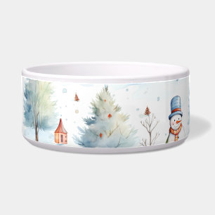 Tigela Feliz Padrão de Neve
