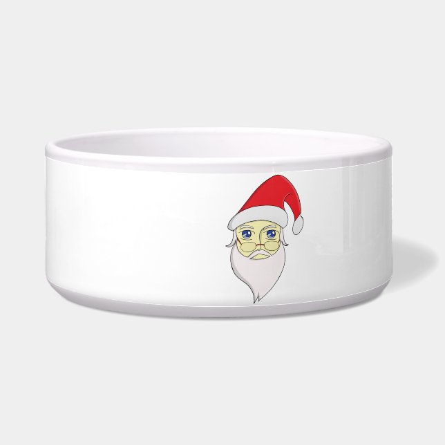 Tigela Feliz Papai noel de Natal (Frente)