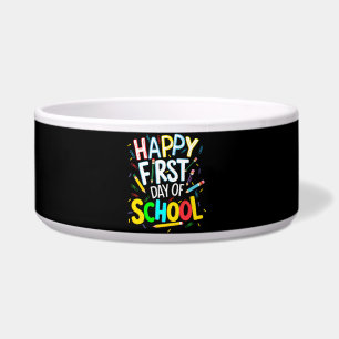 Tigela Feliz Primeiro Dia de Volta às Aulas