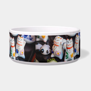 Tigela Figurinhas de gato fazendo sinal