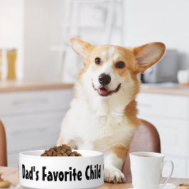 Tigela Filho Favorito do Papai, comida de cachorro engraç