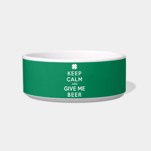 Tigela Fique calma e me dê cerveja