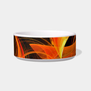 Tigela Fireball Abstrato Art Cat Bowl