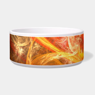 Tigela Firestorm Nova Abstrato Art Dog Bowl