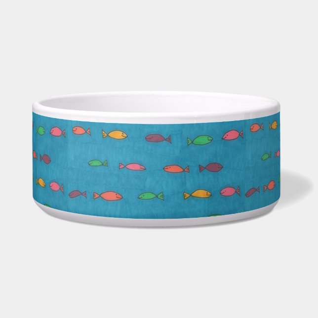Tigela Fishy Pattern Pet Bowl (Frente)
