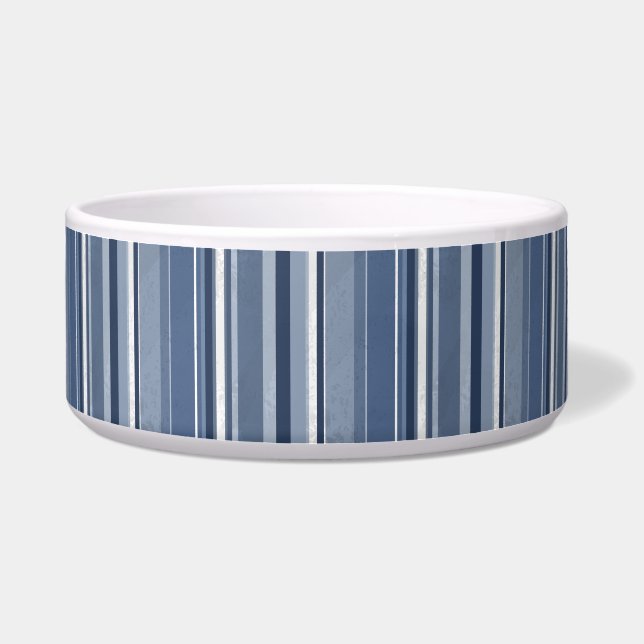 Tigela Fitas de azul e branco (Frente)
