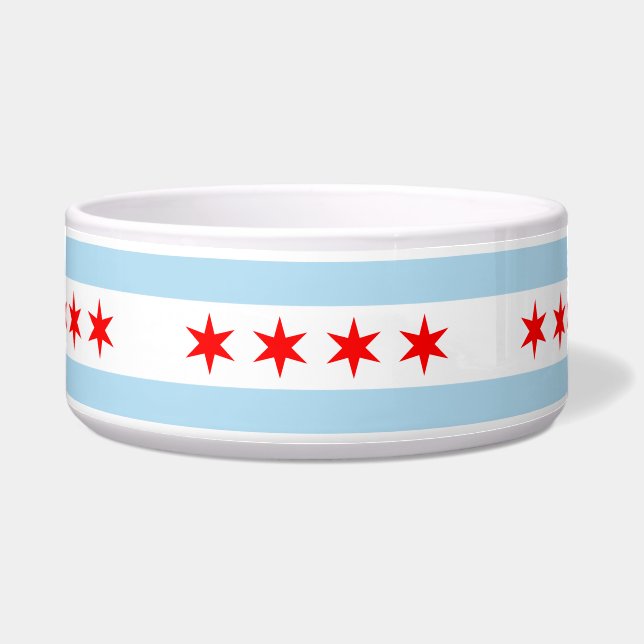 Tigela Flag of Chicago, Illinois Bowl (Frente)