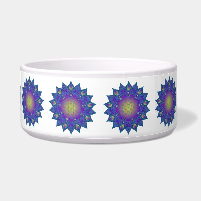 Tigela Flor Da Vida - Índia Mandala 3 (Frente)