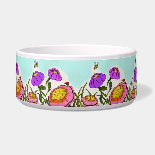 Tigela Flor Meadow Pet Bowl (Frente)