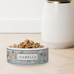 Tigela Floral de Verão Pet Personalizado