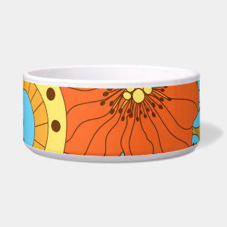 Tigela Floral Desenhado À Mão: Colorida Sem Costura