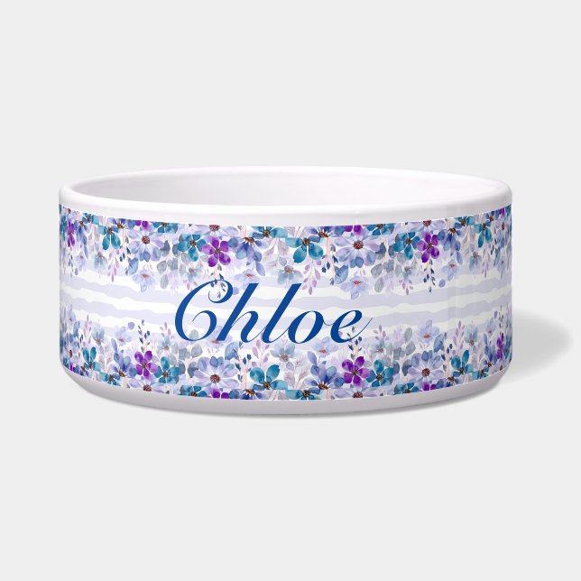 Tigela Floral roxo (Frente)