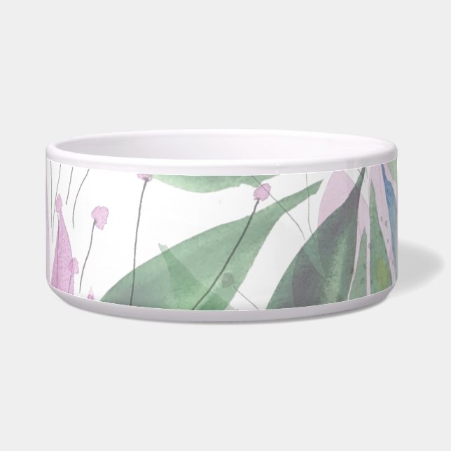 Tigela Flores Bloom Lilac Original Watercolor Art (Direita)